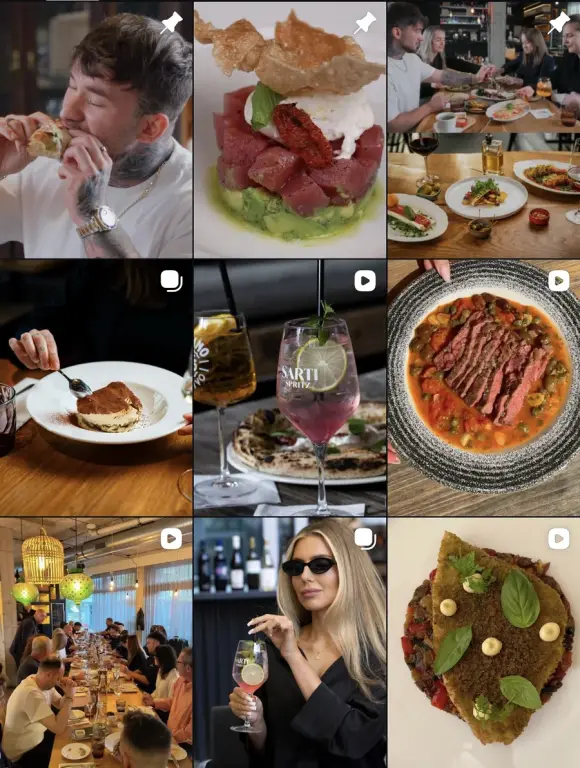 Prague restaurant — Instagram profile managed by RKP Agency
